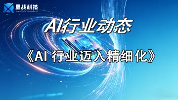 AI行业迈入精细化
